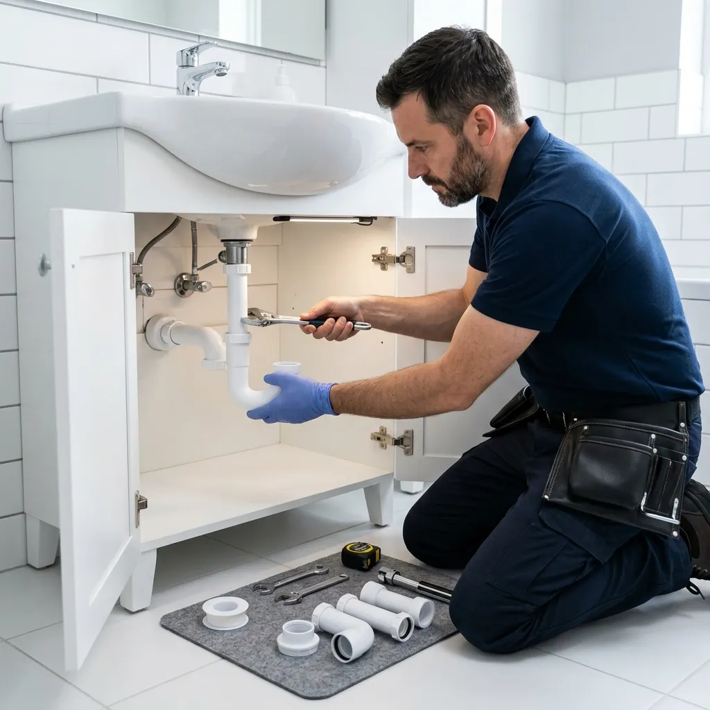 Sustitución de sifones en baño por Manitas Hogar